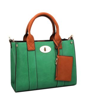 WU061 GN FASHION SATCHEL 3 IN 1 BAG