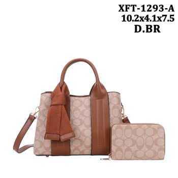 XFT-1293ADBR DESIGNER CROSS BODY BAG WITH WALLET