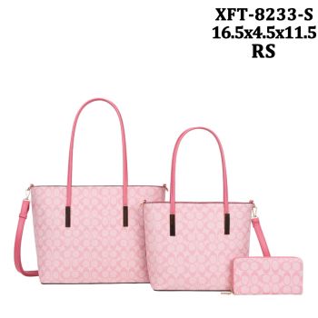 XFT-8233SRS DESIGNER MONO GLAM 3PC SETS WITH WALLET