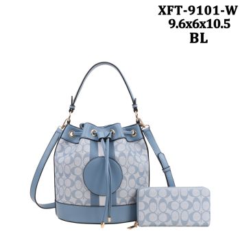 XFT-9116ABL DESIGNER DRAWSTERING BAG WITH WALLET