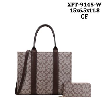 XFT-9145W CF LAPTOP CARRY TOTE BAG WITH WALLET