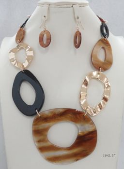 YNE5095BN G BROWN NK SET/AJ