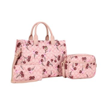 ZS-31799A PK/PK CHERRY MONOGLAM 3PC SET