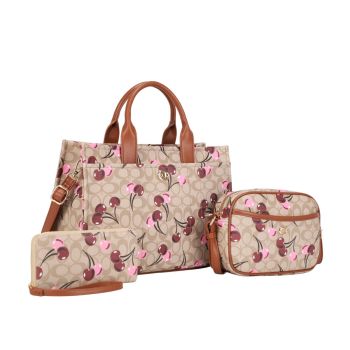 ZS-31799A TP/BR CHERRY MONOGLAM 3PC SET
