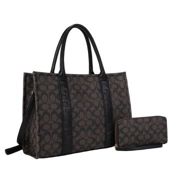 ZW-31563 BK/CF MONOGLAM 2PC SETS