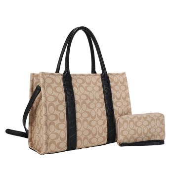 ZW-31563 BK/TP MONOGLAM 2PC SETS