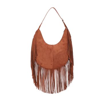 ZZW-31831BR HOBO FRINGE BAG