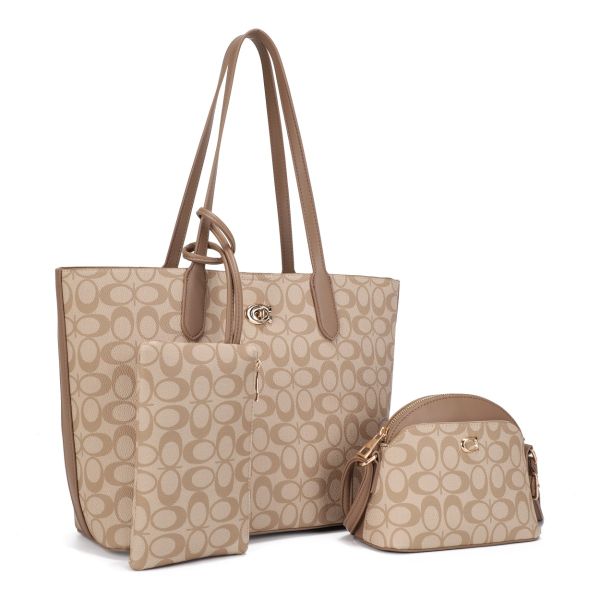 Fall in Style: Monoglam Elegance 3-Piece Bag Set for the Season