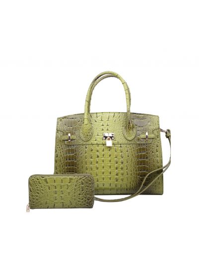 AC1096W GN CROCO WITH WALLET