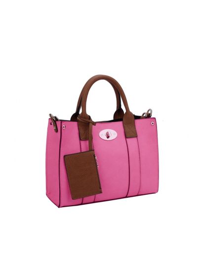 WU061 FU FASHION SATCHEL 3 IN 1 BAG