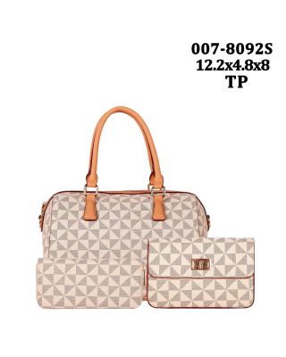 007-8092S TP MONOGRAM SATCHEL 3PC SETS