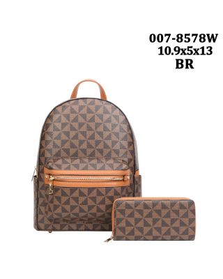 007-8578W BR BACKPACK WITH WALLET