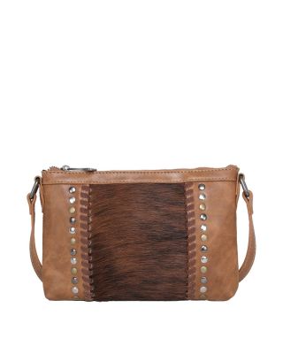 TR117-181 BR Trinity Ranch Hair-On Leather Collection Small Crossbody