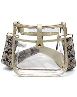 AD770T GD CLEAR CROSSBODY BAG