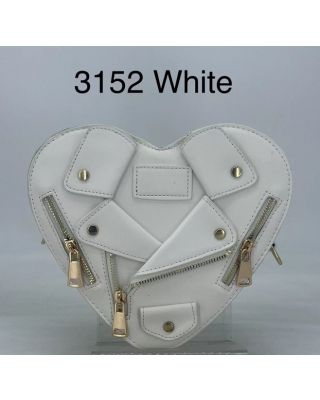 3152 WT  HEART SHAPE CROSS BODY BAG