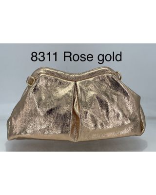 8311 R GD  METALIC CLUCH BAG