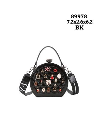 89978 BK CROSSBODY  JEWL CASE BAG