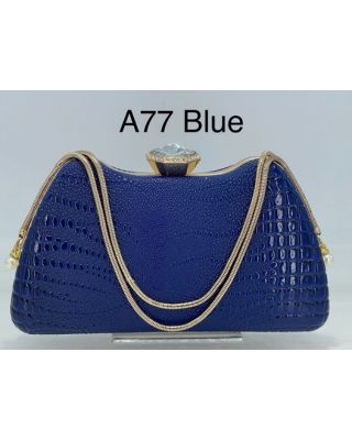 A77 BL CROCO EVENNING BAG