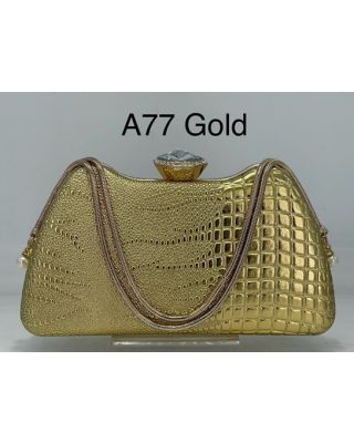 A77 GD CROCO EVENNING BAG