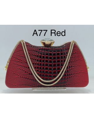 A77 RD CROCO EVENNING BAG