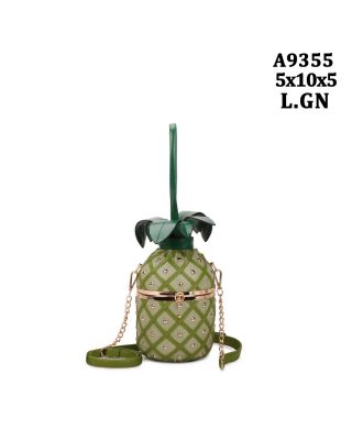 A9355 L GN PINEAPPLE BAG
