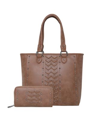 ABZ-G046W BR  American Bling Concealed Carry Tote and Wallet