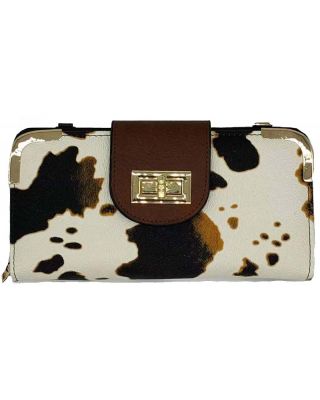 AD041 COW  WITH SHOULDER WALLET