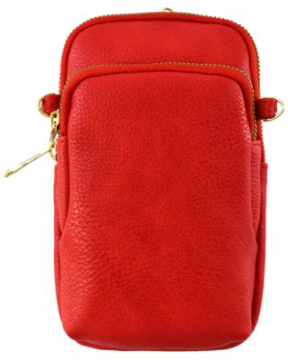 AD720 RD PHONE CASE CROSSBODY BAG