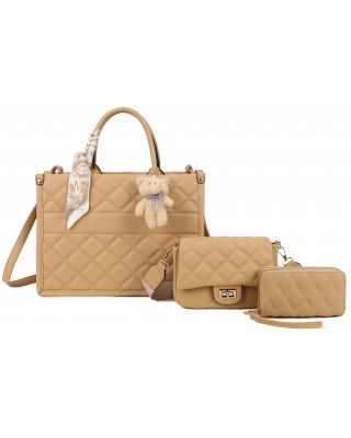 DA22550-T3 APRI HANDBAG AND CROSSBODY WITH WALLET