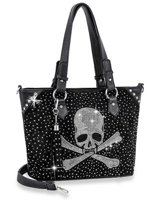 BHD-1583 BK Rhinestone  Handbag