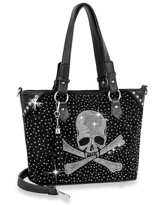 BHD-1383 BK SKUAL STONE BAG