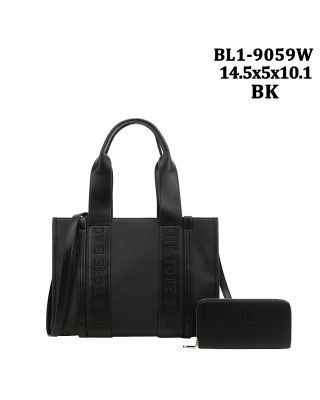 BL1-9059W BK DESIGNER BAG WITH WALLET