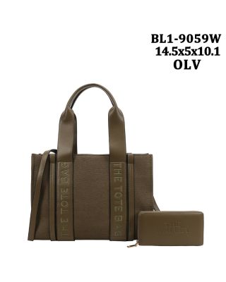 BL1-9059W OLV DESIGNER BAG WITH WALLET