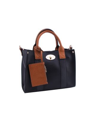 WU061 BK FASHION SATCHEL 3 IN 1 BAG