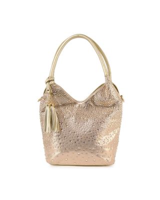 BLN-9060 GD BLING HOBO BAG