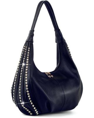 BLN-9919 BK HOBO STONE BAG