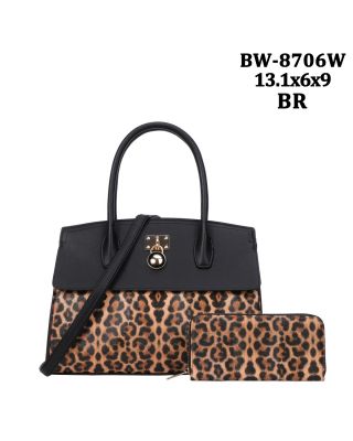 MW-8706W BR LEPERD ANIMAL WITH WALLET