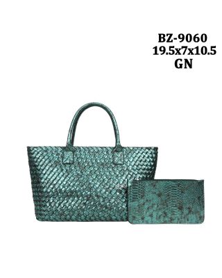 BZ-9060 GN DESIGNER WOVEN BAG