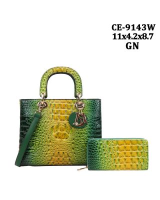 CE-9143W GN RAINBOW CROCO WITH WALLET