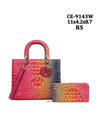 CE-9143W RS RAINBOW CROCO WITH WALLET