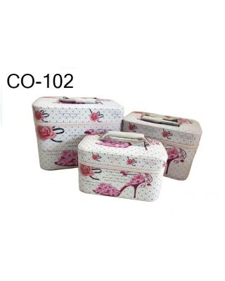 CO-102  3PC COSMETIC CASE