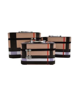 CO-436 BR 3PC COSMETIC CASE