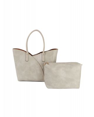 COL001-2 GY SHOPPING TOTE BAG 