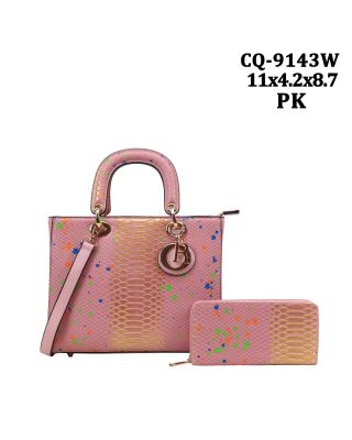 CQ-9143W PK DESIGNER BAG WITH WALLET