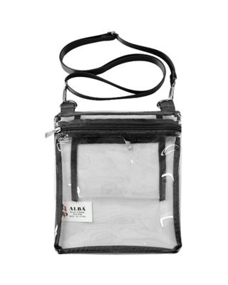 CW211 BK CROSBODY CLEAR BAG