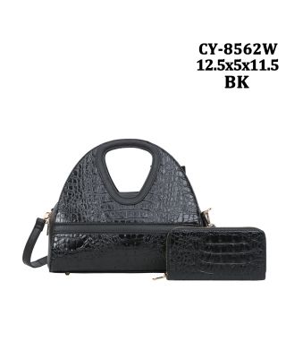 CY-8562W BK CORCO BAG WITH WALLET