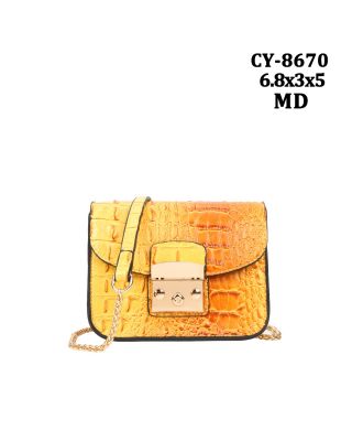 CY-8670 MD CROCO MEESINGER BAG