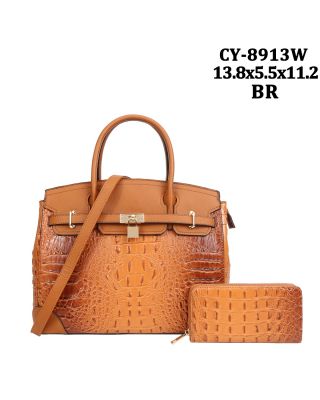 CY-8913W BR CROCO SACHAL WITH WALLET