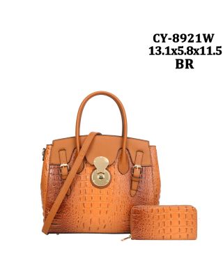 CY-8921W CF CROCO BWG WITH WALLET