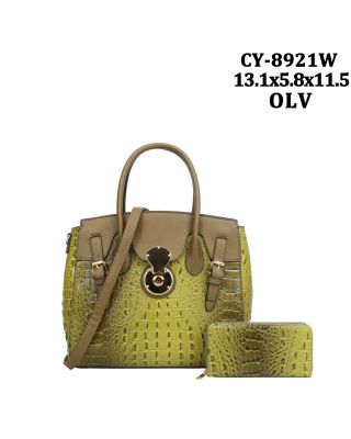 CY-8921W GN CROCO BWG WITH WALLET